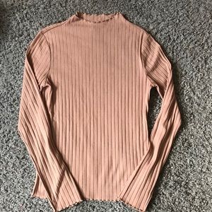 High neck mauve top!